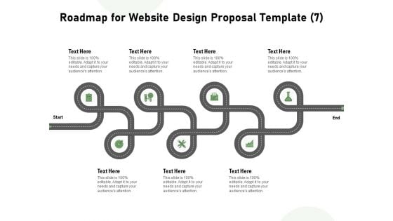 Web Designing Roadmap For Website Design Proposal Template Seven Stage Process Ppt Professional Brochure PDF