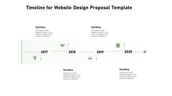 Web Designing Timeline For Website Design Proposal Template Ppt Infographics Layouts PDF