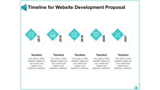 Web Development IT And Design Templates Timeline For Website Development Proposal Portrait PDF