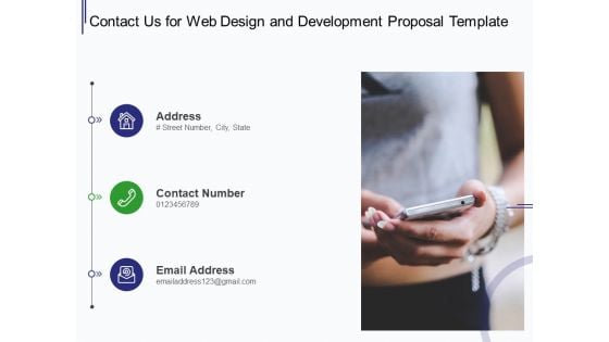 Web Development It And Design Contact Us For Web Design And Development Ppt Outline Visual Aids PDF