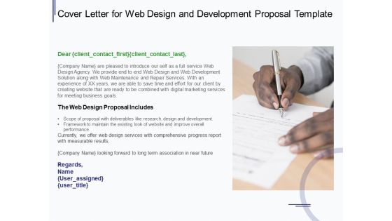 Web Development It And Design Cover Letter For Web Design And Development Ppt Icon Design Inspiration PDF Web Development It And Design Cover Letter For Web Design And Development Ppt Icon Design Inspiration PDF
