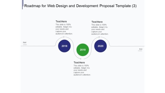 Web Development It And Design Roadmap For Web Design And Development Ppt Infographics Diagrams PDF