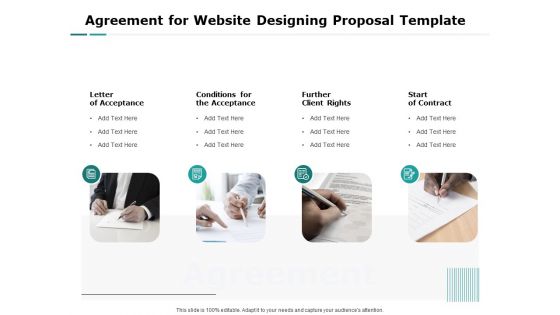 Web Engineering Agreement For Website Designing Proposal Template Ppt Outline Design Ideas PDF