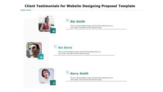 Web Engineering Client Testimonials For Website Designing Proposal Template Ppt Icon Examples PDF