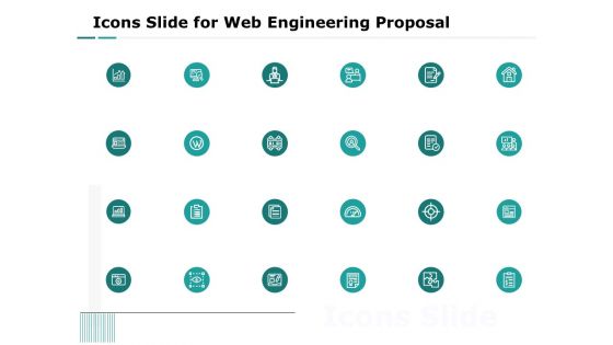 Web Engineering Icons Slide For Web Engineering Proposal Ppt Model Icons PDF