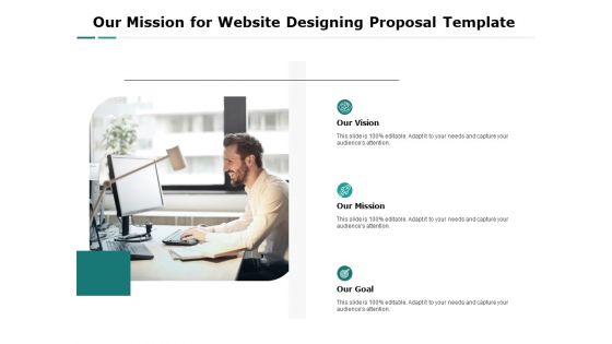 Web Engineering Our Mission For Website Designing Proposal Template Ppt Icon Influencers PDF