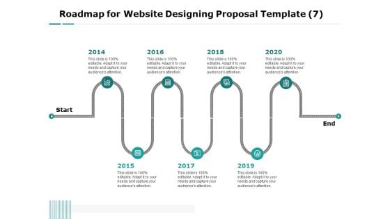 Web Engineering Roadmap For Website Designing Proposal Template 2014 To 2020 Ppt Styles Example File PDF