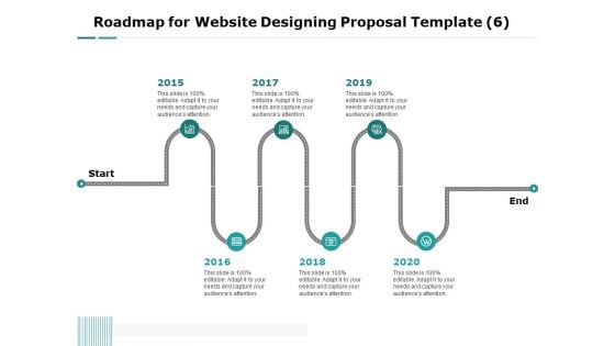 Web Engineering Roadmap For Website Designing Proposal Template 2015 To 2020 Ppt Ideas Inspiration PDF