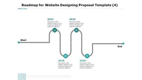 Web Engineering Roadmap For Website Designing Proposal Template 2017 To 2020 Ppt Icon Templates PDF
