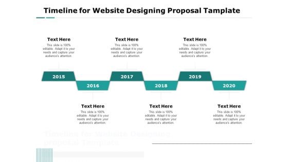 Web Engineering Timeline For Website Designing Proposal Tamplate Ppt Styles Example PDF