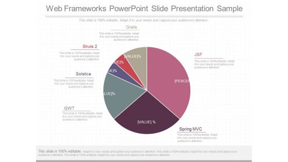 Web Frameworks Powerpoint Slide Presentation Sample