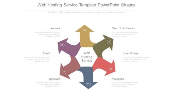 Web Hosting Service Template Powerpoint Shapes