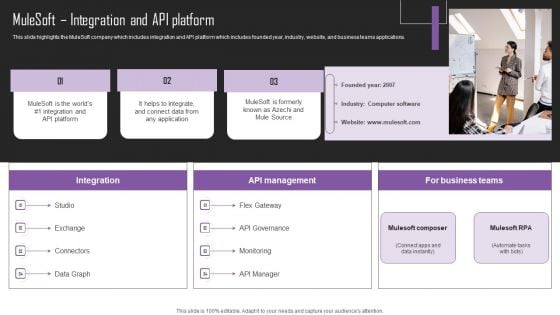 Web Hosting Software Company Outline Mulesoft Integration And API Platform Demonstration PDF