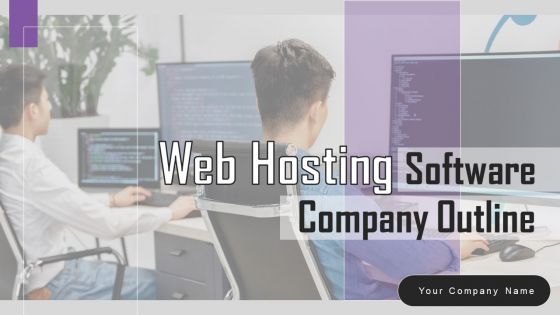 Web Hosting Software Company Outline Ppt PowerPoint Presentation Complete Deck With Slides