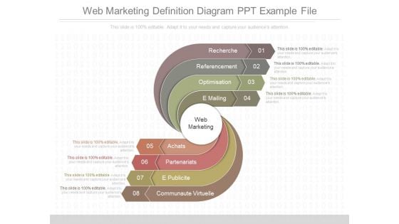 Web Marketing Definition Diagram Ppt Example File