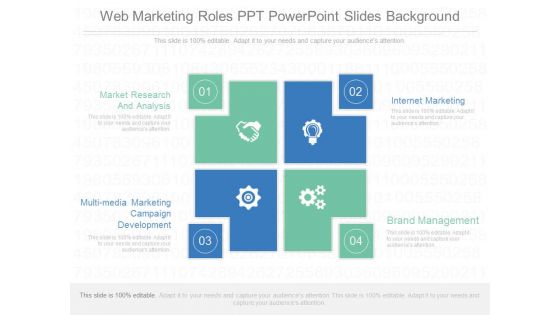 Web Marketing Roles Ppt Powerpoint Slides Background