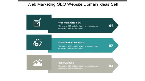 web marketing seo website domain ideas sell solutions ppt powerpoint presentation gallery graphics download