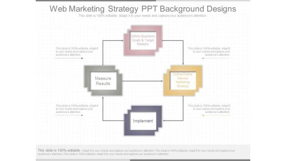 Web Marketing Strategy Ppt Background Designs