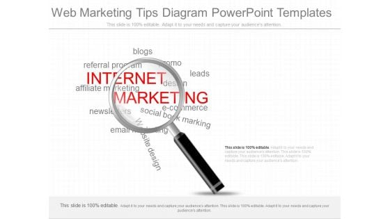 Web Marketing Tips Diagram Powerpoint Templates