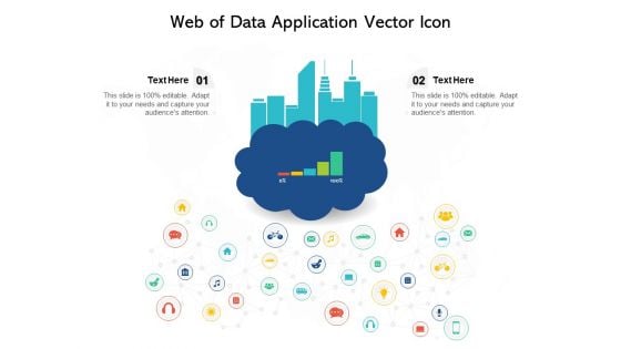 Web Of Data Application Vector Icon Ppt PowerPoint Presentation Styles Backgrounds PDF