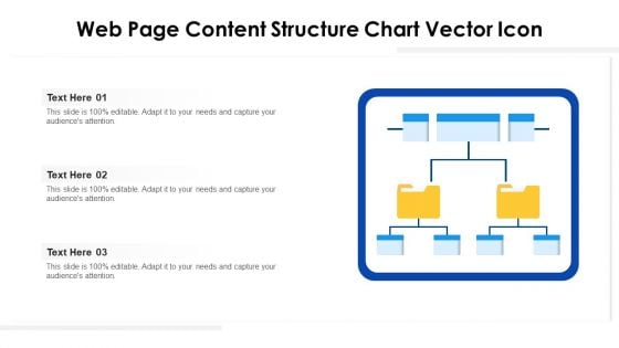 Web Page Content Structure Chart Vector Icon Ppt PowerPoint Presentation File Tips PDF