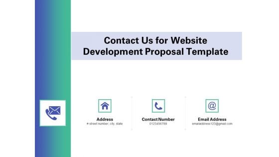 Web Redesign Contact Us For Website Development Proposal Template Ppt Pictures Information PDF