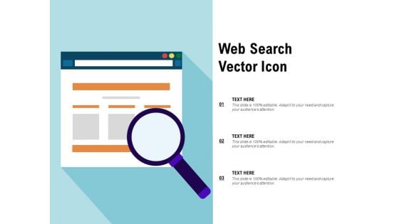 Web Search Vector Icon Ppt PowerPoint Presentation Outline Deck