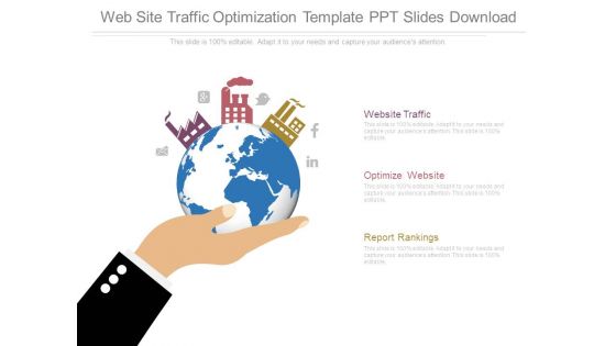 Web Site Traffic Optimization Template Ppt Slides Download