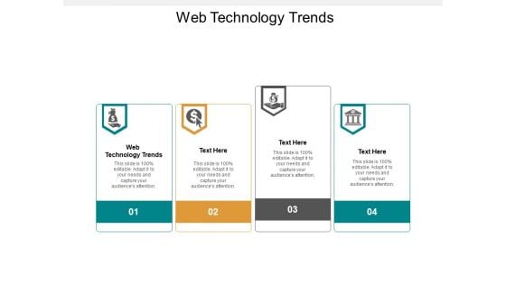 Web Technology Trends Ppt PowerPoint Presentation Pictures Design Ideas Cpb