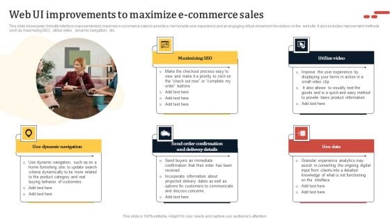 Web UI Improvements To Maximize E Commerce Sales Download PDF