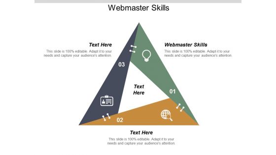 Webmaster Skills Ppt Powerpoint Presentation Gallery Example Cpb