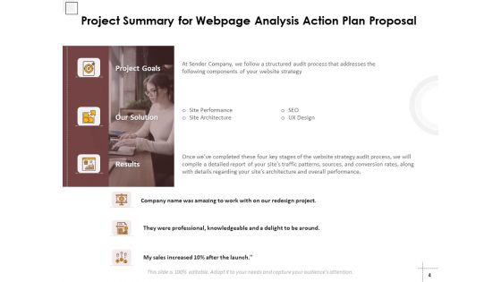 Webpage Analysis Action Plan Proposal Ppt PowerPoint Presentation Complete Deck With Slides