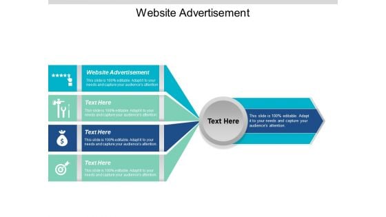 Website Advertisement Ppt PowerPoint Presentation Visual Aids Example File Cpb