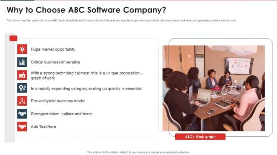 Website And Mobile Application Development Business Why To Choose Abc Software Company Mockup PDF