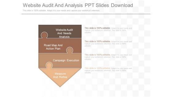 Website Audit And Analysis Ppt Slides Download