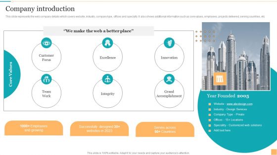 Website Design And Branding Studio Company Profile Company Introduction Pictures PDF Website Design And Branding Studio Company Profile Company Introduction Pictures PDF