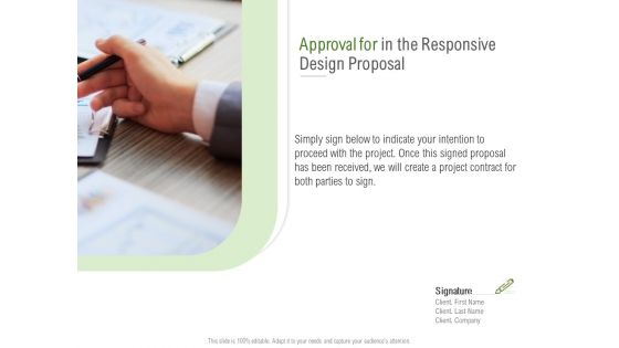 Website Design And Development Approval For In The Responsive Design Proposal Microsoft PDF