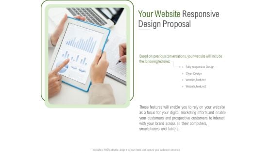 Website Design And Development Your Website Responsive Design Proposal Structure PDF