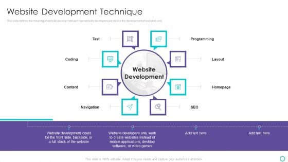 Website Designing And Development Service Website Development Technique Slides PDF Website Designing And Development Service Website Development Technique Slides PDF