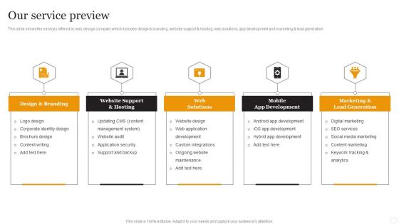 Website Designing Solutions Company Profile Our Service Preview Introduction PDF Website Designing Solutions Company Profile Our Service Preview Introduction PDF