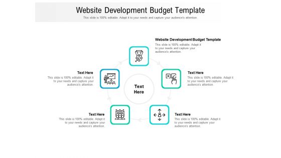 Website Development Budget Template Ppt PowerPoint Presentation Professional Design Templates Cpb Pdf