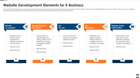 Website Development Elements For E Business Introduction PDF