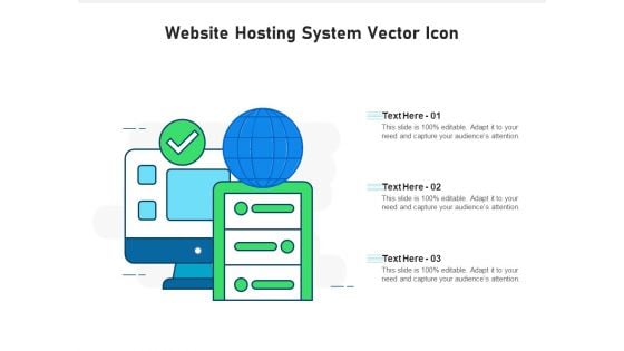 Website Hosting System Vector Icon Ppt PowerPoint Presentation Gallery Show PDF