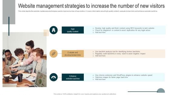 Website Management Strategies To Increase The Number Of New Visitors Background PDF Website Management Strategies To Increase The Number Of New Visitors Background PDF