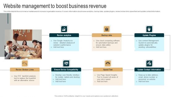 Website Management To Boost Business Revenue Introduction PDF