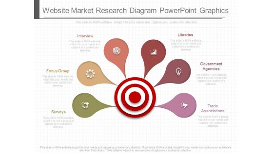 Website Market Research Diagram Powerpoint Graphics