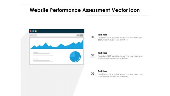 Website Performance Assessment Vector Icon Ppt PowerPoint Presentation File Slides PDF