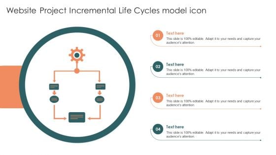 Website Project Incremental Life Cycles Model Icon Brochure PDF