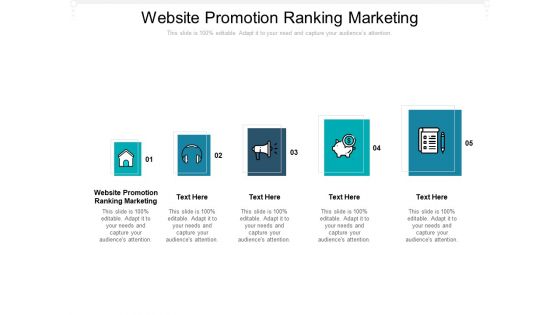 Website Promotion Ranking Marketing Ppt PowerPoint Presentation Layouts Slideshow Cpb Pdf