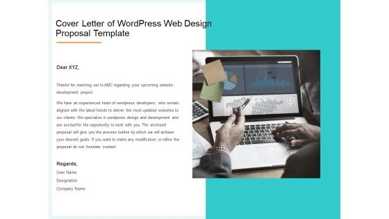 Website Revamp Quotation Cover Letter Of Wordpress Web Design Proposal Sample PDF